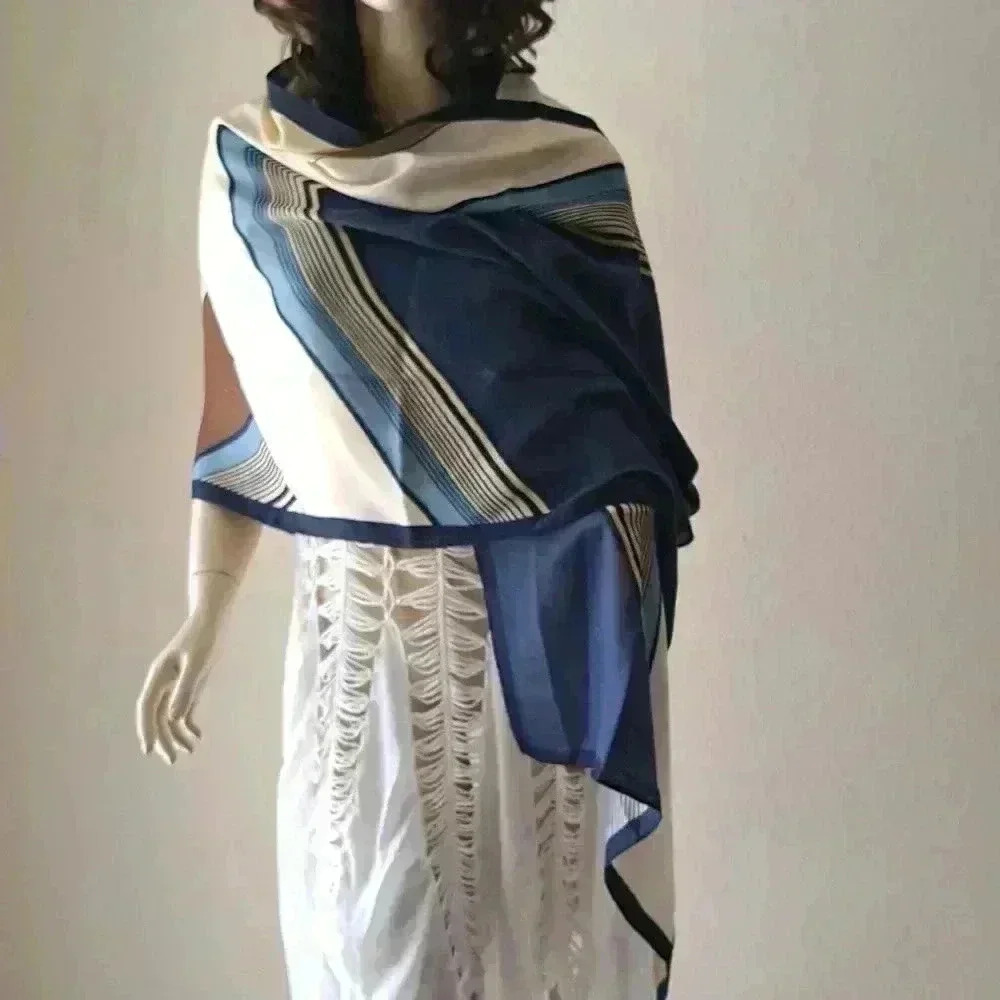 Scarf Wrap Color Block striped